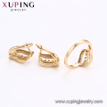 64685 Xuping luxury gem stones for making jewelry elegant 18k gold two pieces set